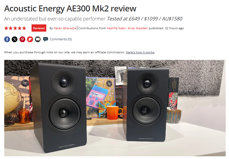 Acoustic Energy AE300² review from What Hi-Fi?